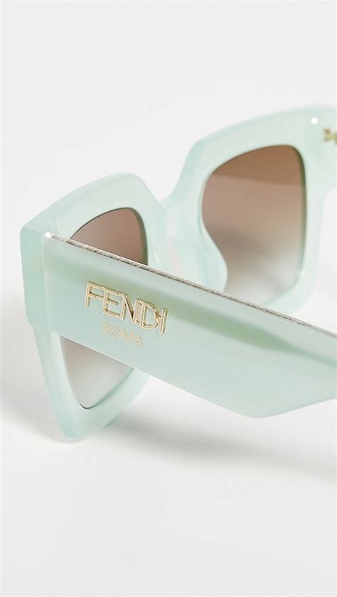 shopbop fendi sunglasses|Fendi Classic Square Logo Sunglasses .